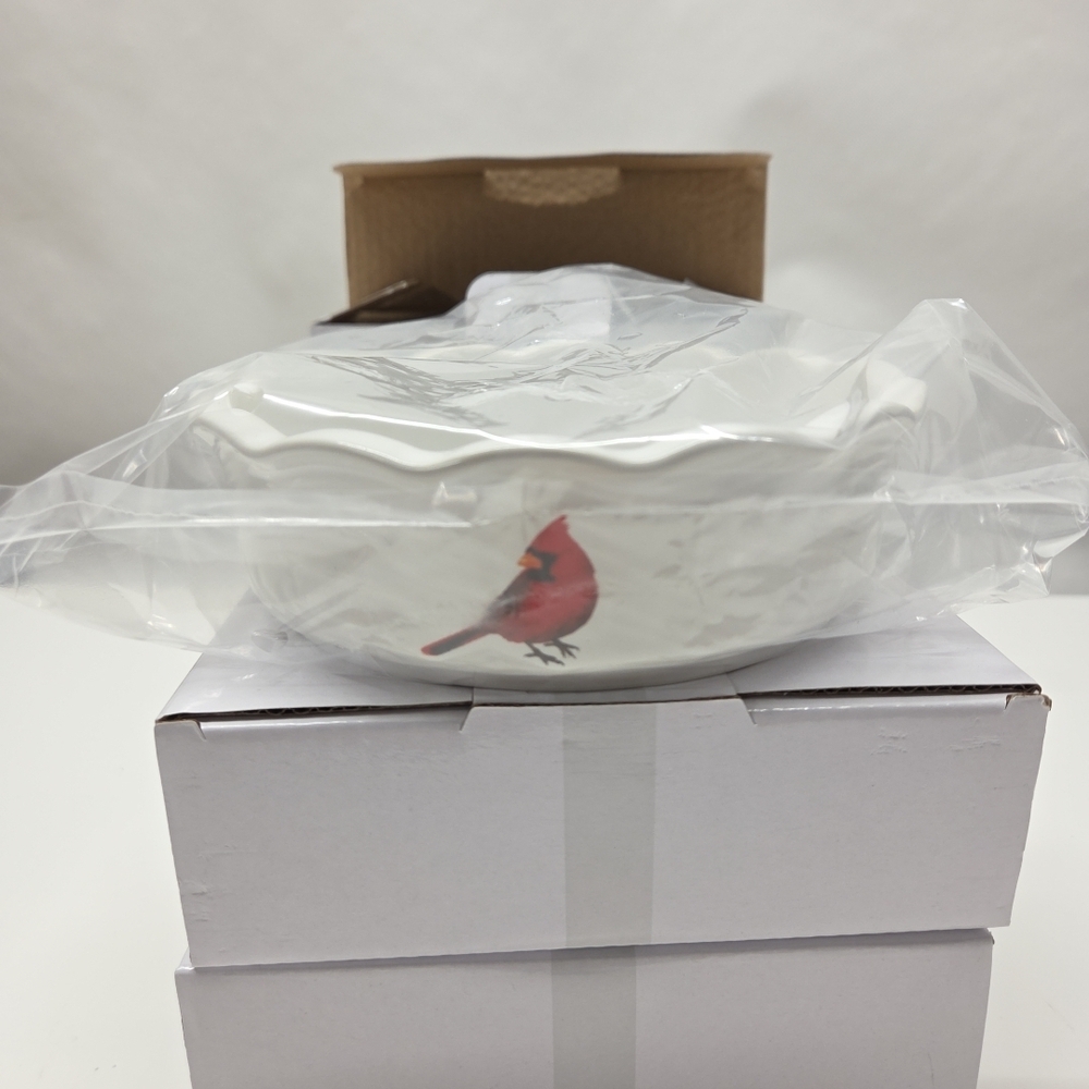 CARDINAL Mini 6” Pie Temp-tations Special Edition WINTER WOODLAND, Christmas NEW
